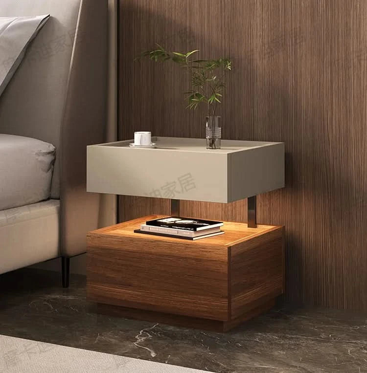 Simple European Bedside Table Classic Storage Luxury Trendy Night Table Modern Premium Comodini Camera Letto Bedroom Furnitures