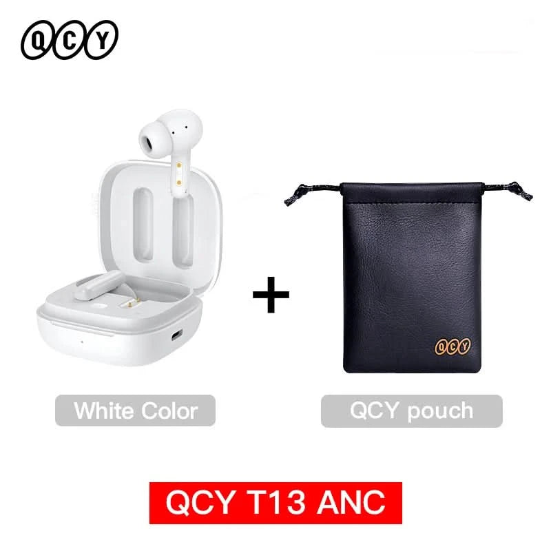 QCY T13 ANC Wireless Earbuds Bluetooth 5.3 TWS ANC Geräuschunterdrückung Kopfhörer 4 Mikrofone ENC Headset In-Ear Freisprech-Ohrhörer