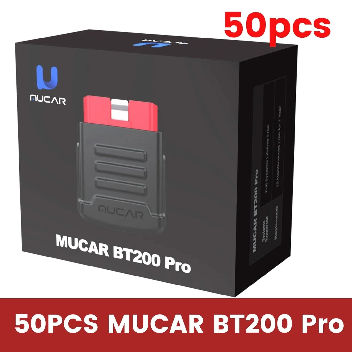 10pcs-100pcs MUCAR BT200/BT200 Pro OBD2 Diagnostic Tool Full System Diagnosis for all cars lifetime free, 15 reset service