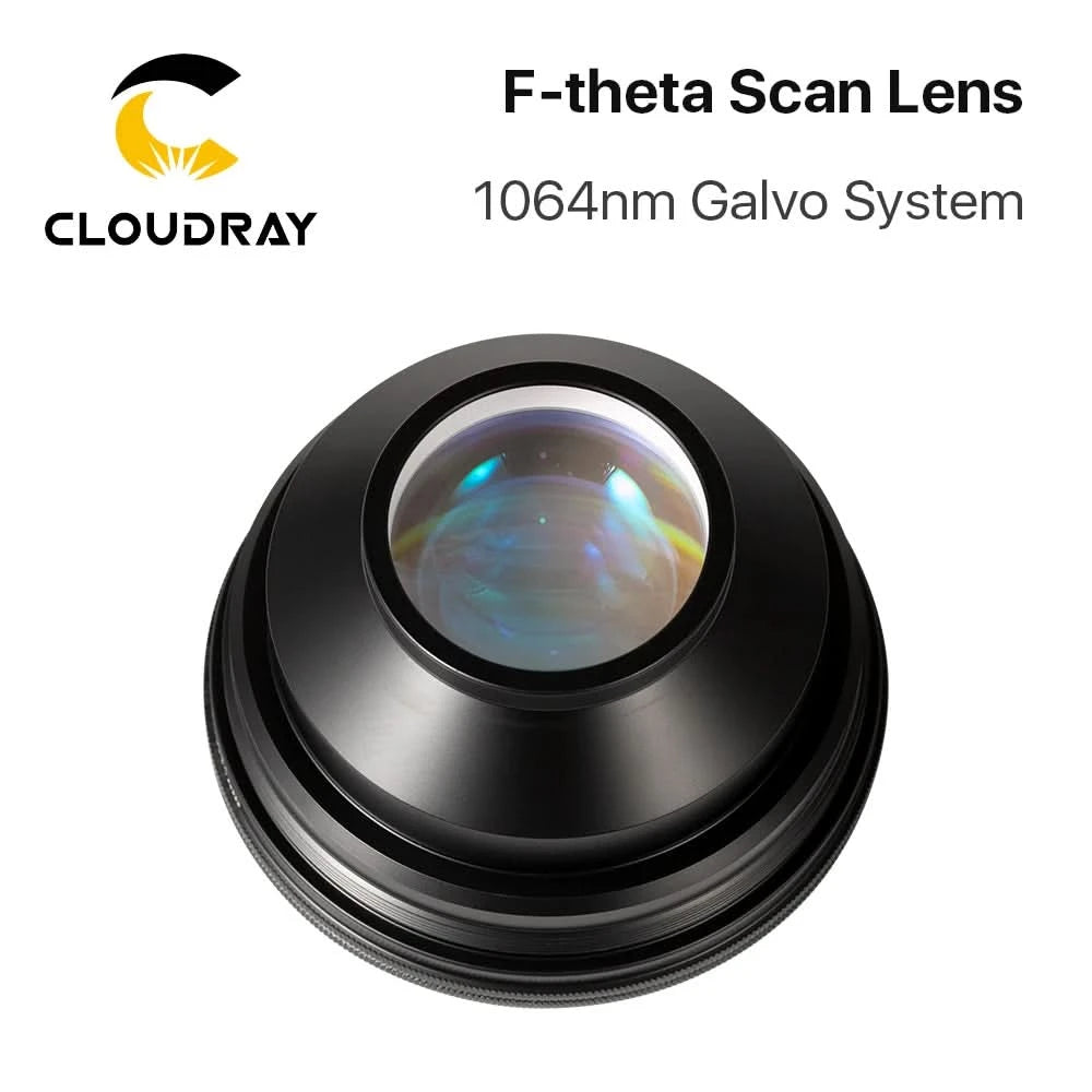 F-Theta-Scanobjektiv Feldlinse 1064nm 50x50 - 300x300 F63-420mm für 1064nm YAG-Glasfaserlaser-Markierungsmaschinenteile