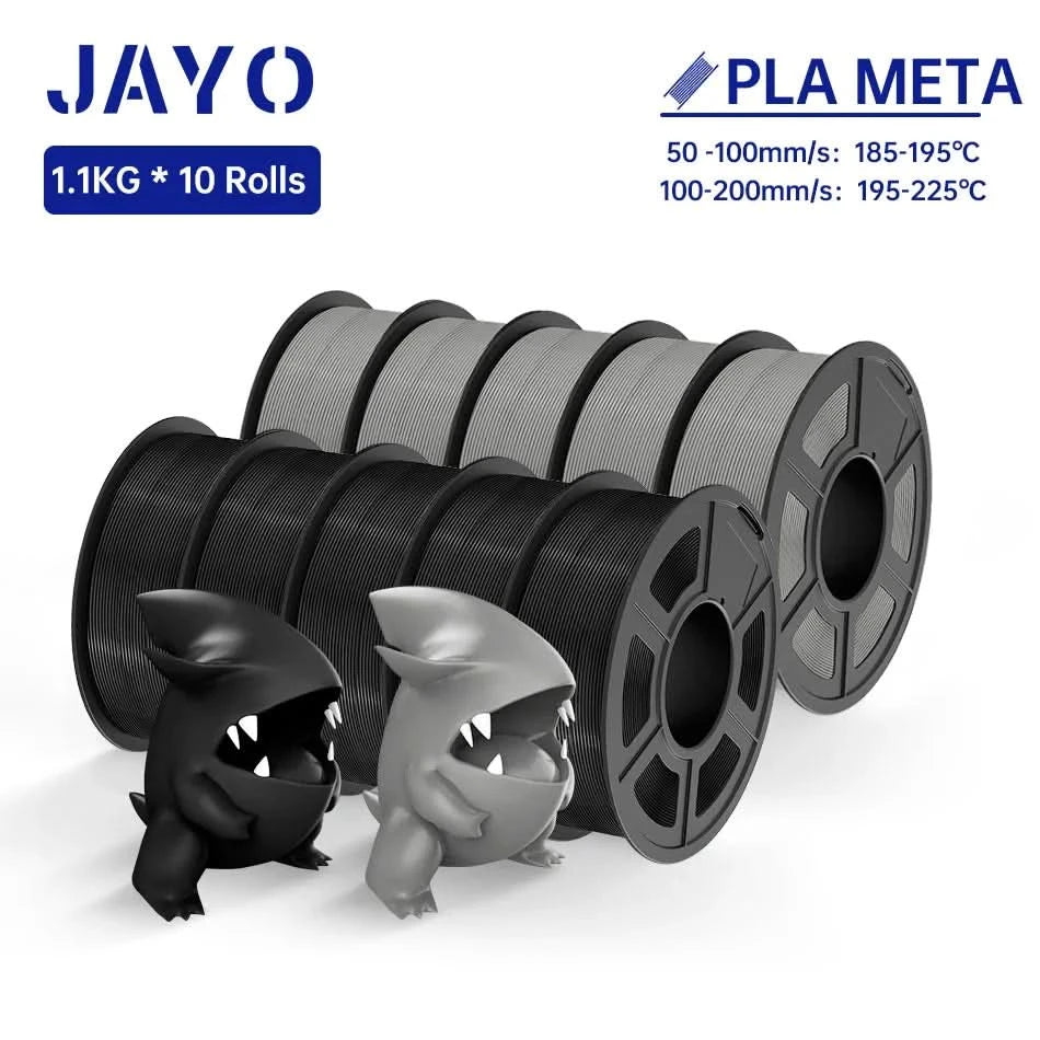JAYO PLA / ABS / PETG / Silk / ASA / TPU / PLA+ Filament 10 Rollen 3D-Drucker-Filament 1.75MM 0.65/1/1.1KG sauber gewickeltes 3D-Filament