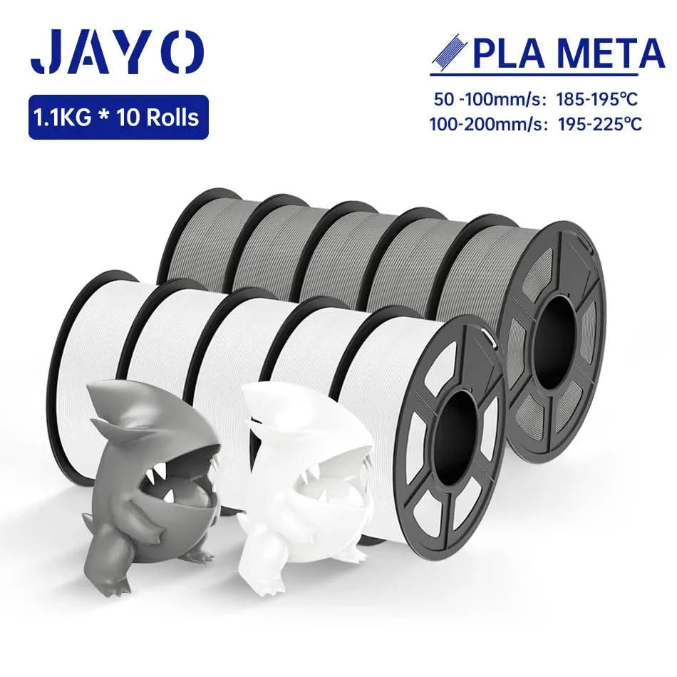 JAYO PLA / ABS / PETG / Silk / ASA / TPU / PLA+ Filament 10 Rollen 3D-Drucker-Filament 1.75MM 0.65/1/1.1KG sauber gewickeltes 3D-Filament