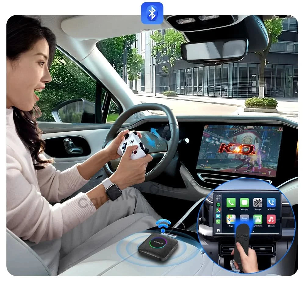 Carlinkit SDM660 Aibox Android 13 USB-A CarPlay Android Auto Wireless Adapter Unterstützt Online-Video Spotify Netflix Bluetooth Wifi