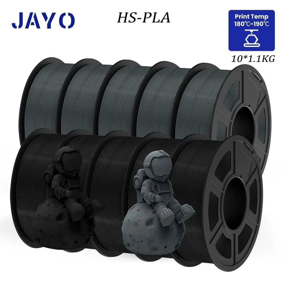 JAYO PLA / ABS / PETG / Silk / ASA / TPU / PLA+ Filament 10 Rollen 3D-Drucker-Filament 1.75MM 0.65/1/1.1KG sauber gewickeltes 3D-Filament