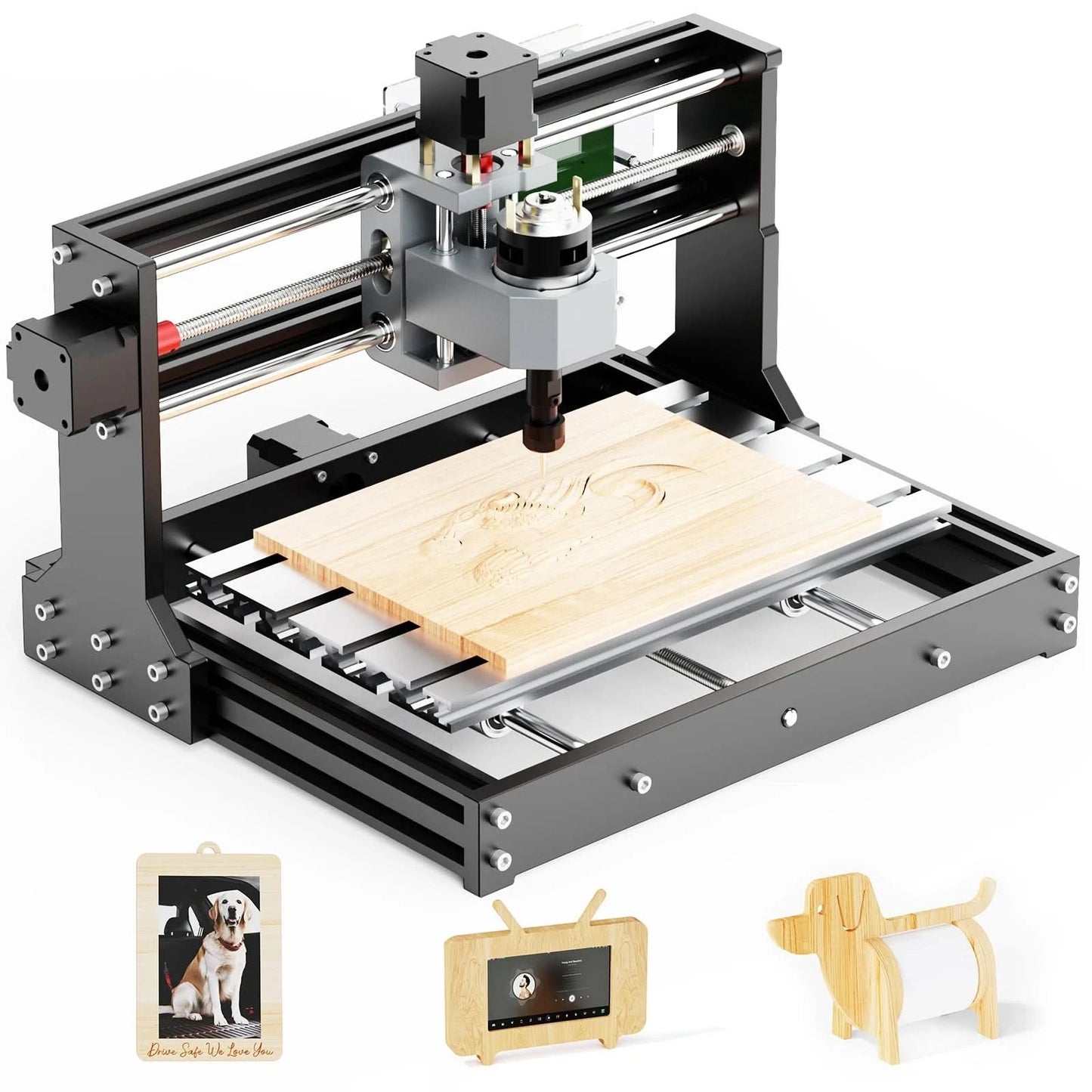 Twotrees TTC3018 CNC-Fräsmaschine Lasergraviermaschine CNC-Router DIY-Werkzeug Metall Kunststoff Acryl PVC Holzplatte GRBL