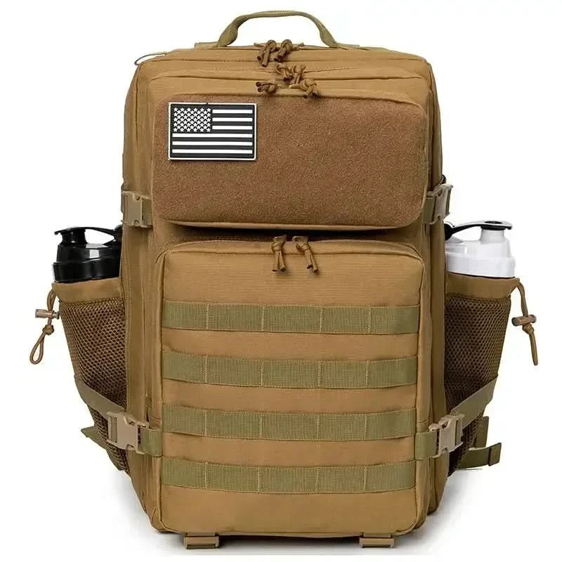 45L Taktischer Rucksack für Herren Outdoor Camping Ausrüstung Wanderrucksack Überlebensrucksack Reisetasche Schulranzen