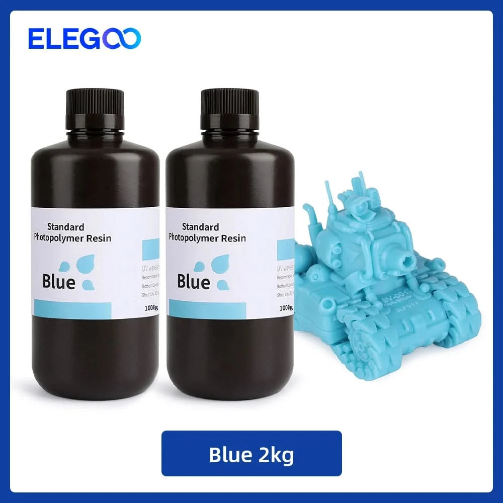 Elegoo 1KG/2KG/4KG UV-Harz 2.0 für 3D-Drucker SATURN 3 ULTRA 3D-Druckmaterial UV-Harz normal 1kg Flüssigkeitsflasche