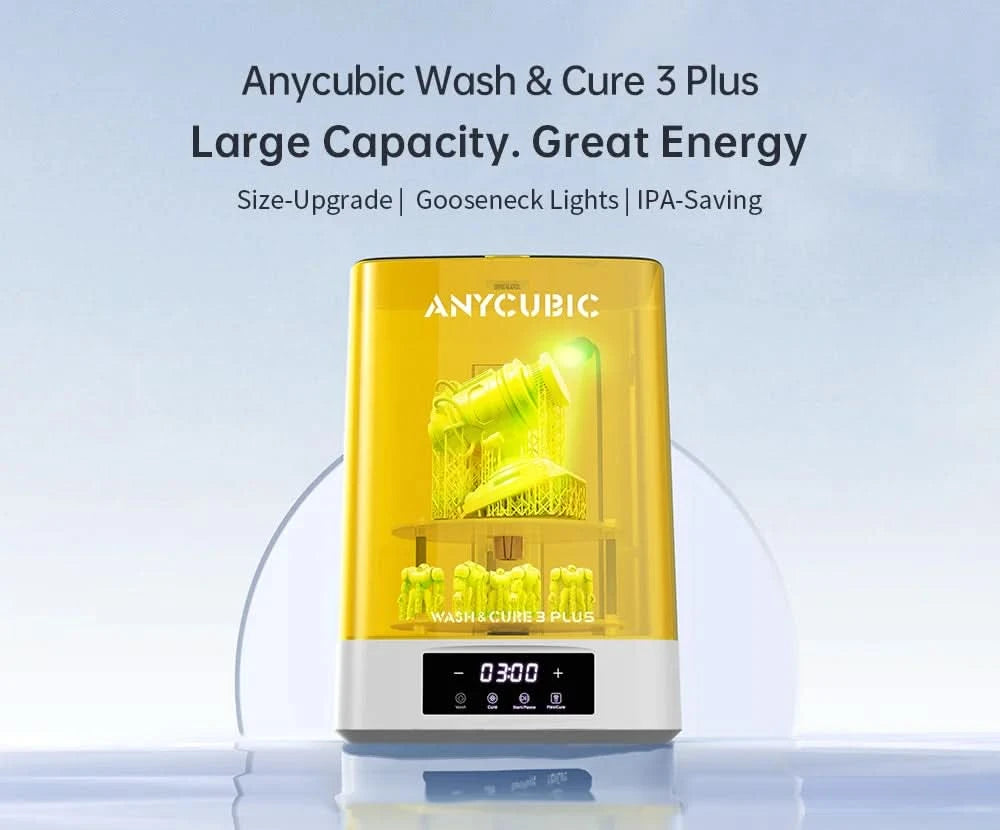 ANYCUBIC Wash & Cure 3 Plus Wasch- und Härtungsstation 2 in 1 für 12K Mono M5s 6K Mono X 6Ks LCD 3D-Drucker 3D-Druckmodelle