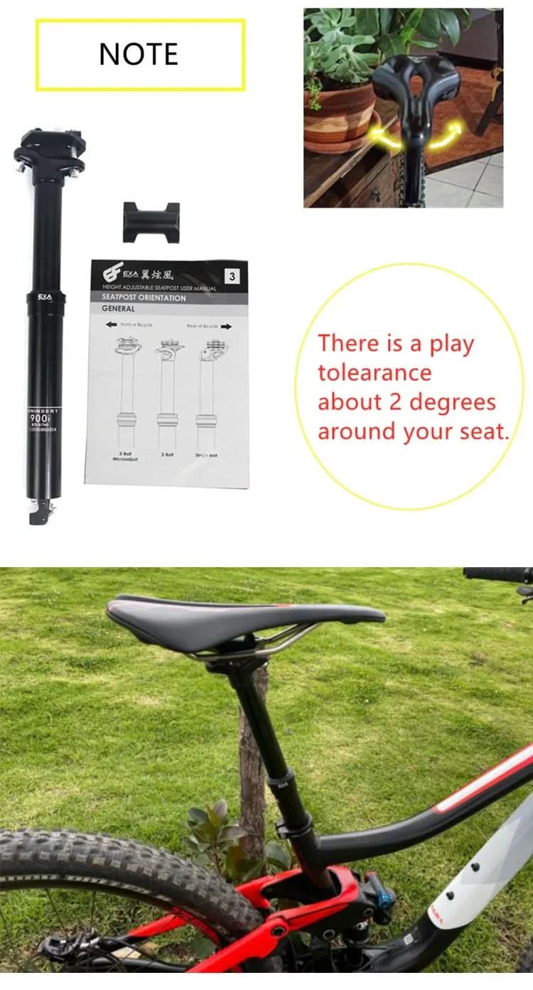 KS EXA 900I Wire Control Hydraulic Seat Tube MTB Seatpost 30.9/31.6mm Cable Remote Internal Routing Dropper