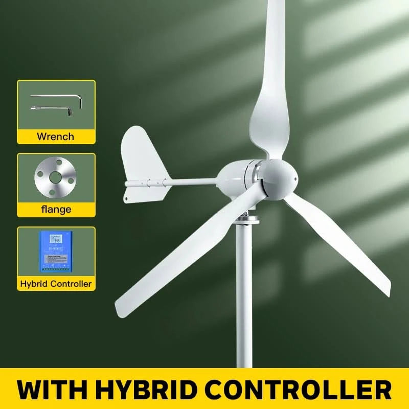 5000 W 2 kW Horizontale Windkraftanlage Generator 96 V 48 V 24 V Freie Energie Magnet Dynamo Starke Leistung 220 V Wechselrichter Ausgang für Zuhause