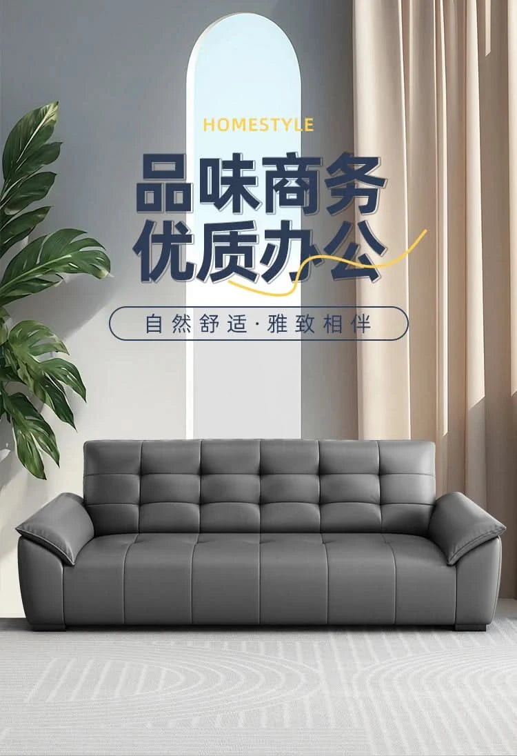 Office Sofa Simple Leisure Lounge Area Reception And Discussion Small Rental Room Three-person Coffee Table Combination