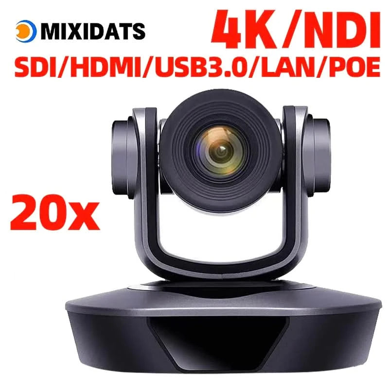 4K PTZ-Kamera mit 10x 20x Zoom, HDMI, SDI, LAN, USB, NDI, POE, 60FPS, 30FPS Videokonferenzkamera zur Unterstützung von Live-Übertragungen in Kirchen