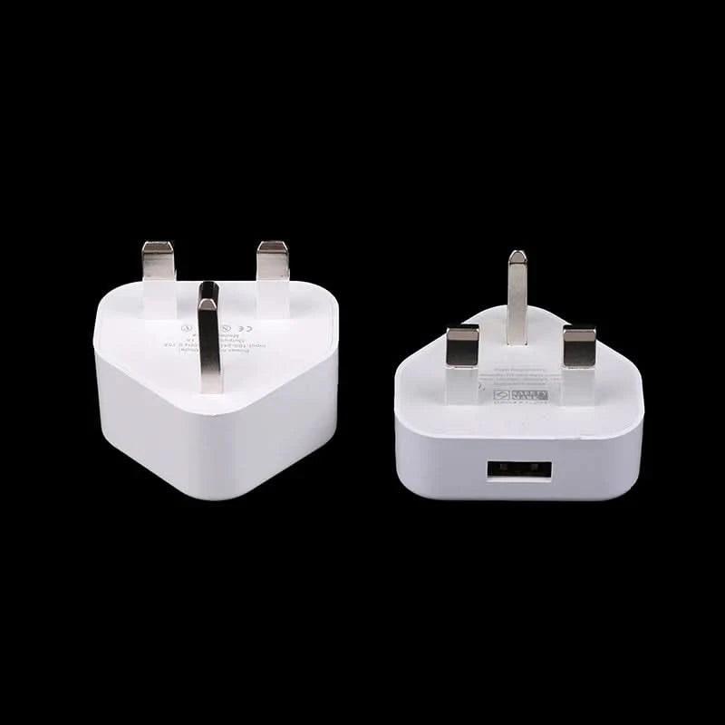 HUAHUA2025 NEU 1 Stk. Dual Port Schnellladegerät 5 V/2,1 A, UK 3-Pol Wandadapter für Telefone & Tablets, Multi-Geräte USB Lade-Hub