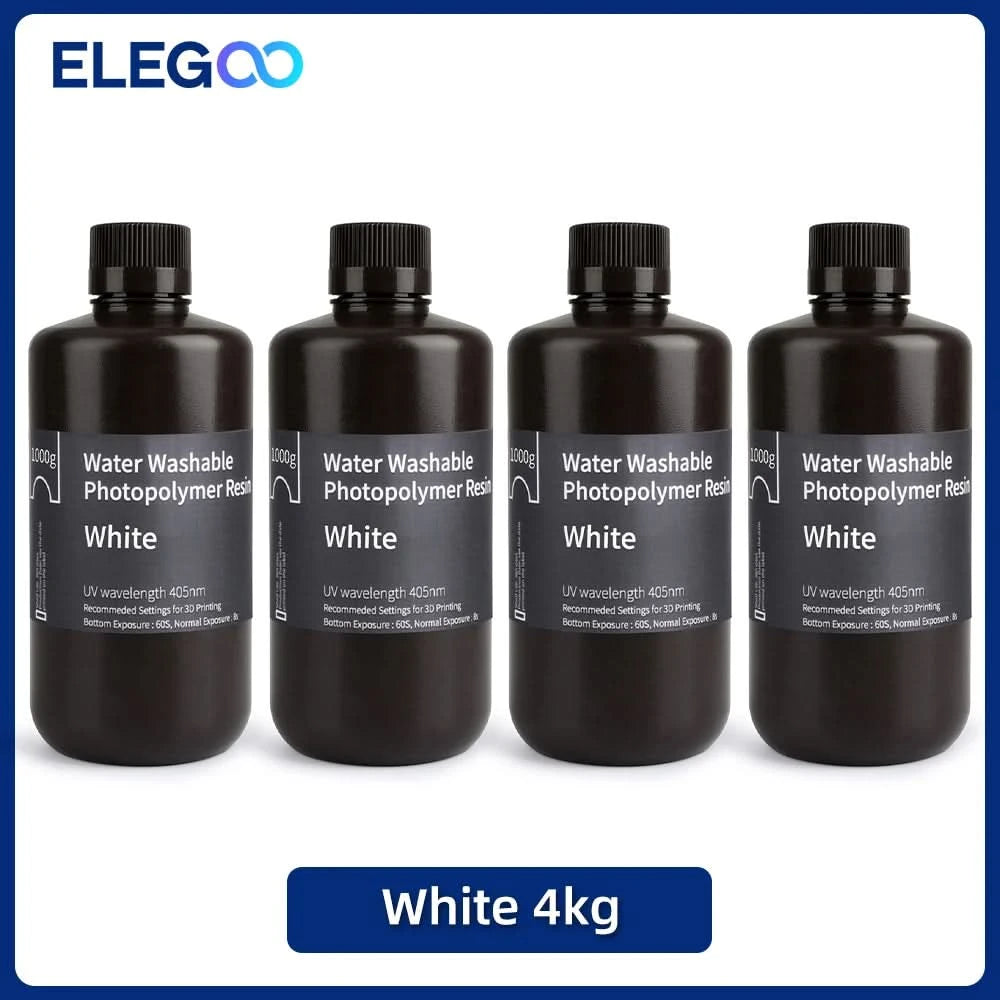 ELEGOO Water Washable 3D Druckerharz LCD UV-härtendes Harz 405nm Standard Photopolymerharz für LCD 3D-Druck 1000g 8 Farben
