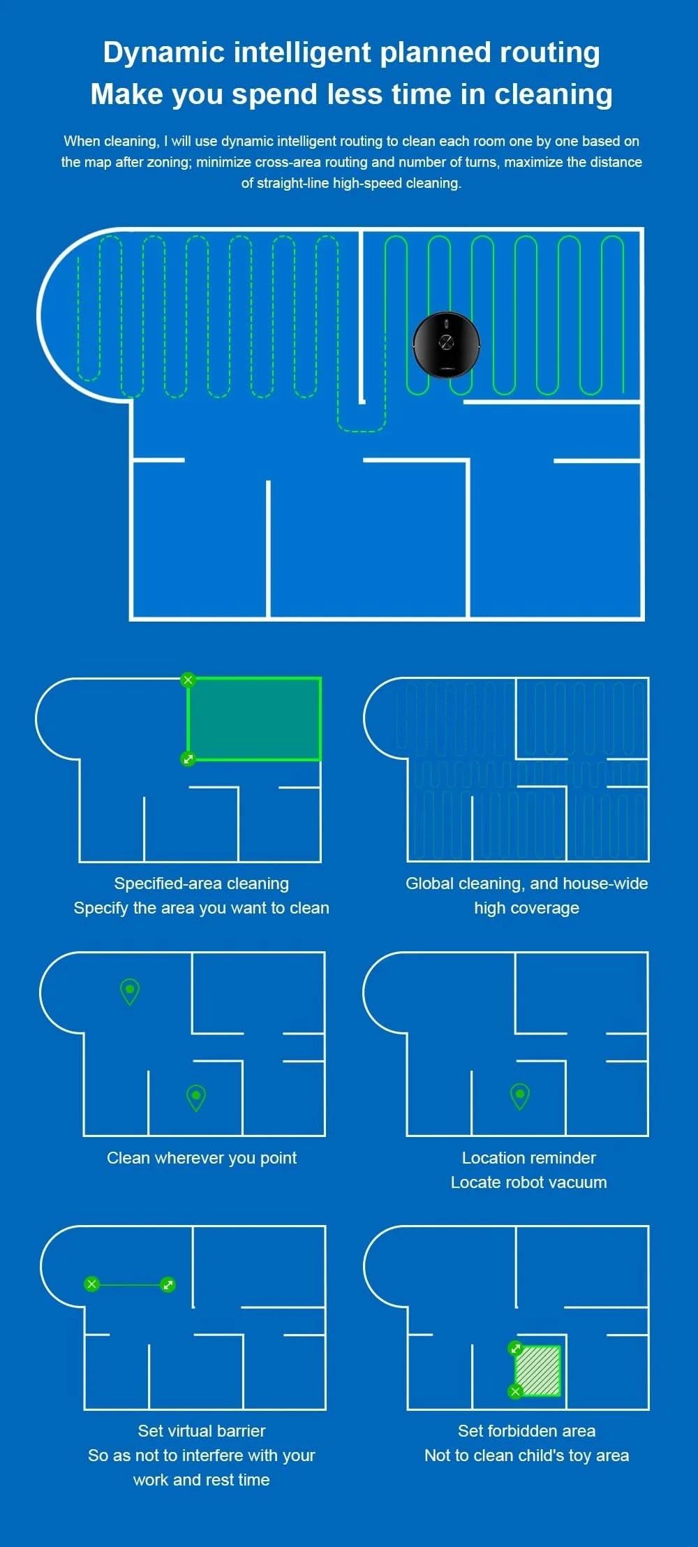 Liectroux/LILIN X6 Robot Vacuum Cleaner,Laser System,6500Pa,Smart Home Appliance,Restricted Area Map,Zone Cleaning for Carpet