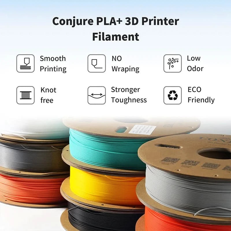 Conjure Filament PLA+ 1,75mm Maßgenauigkeit Geringe Schrumpfung für 3D-Drucker
