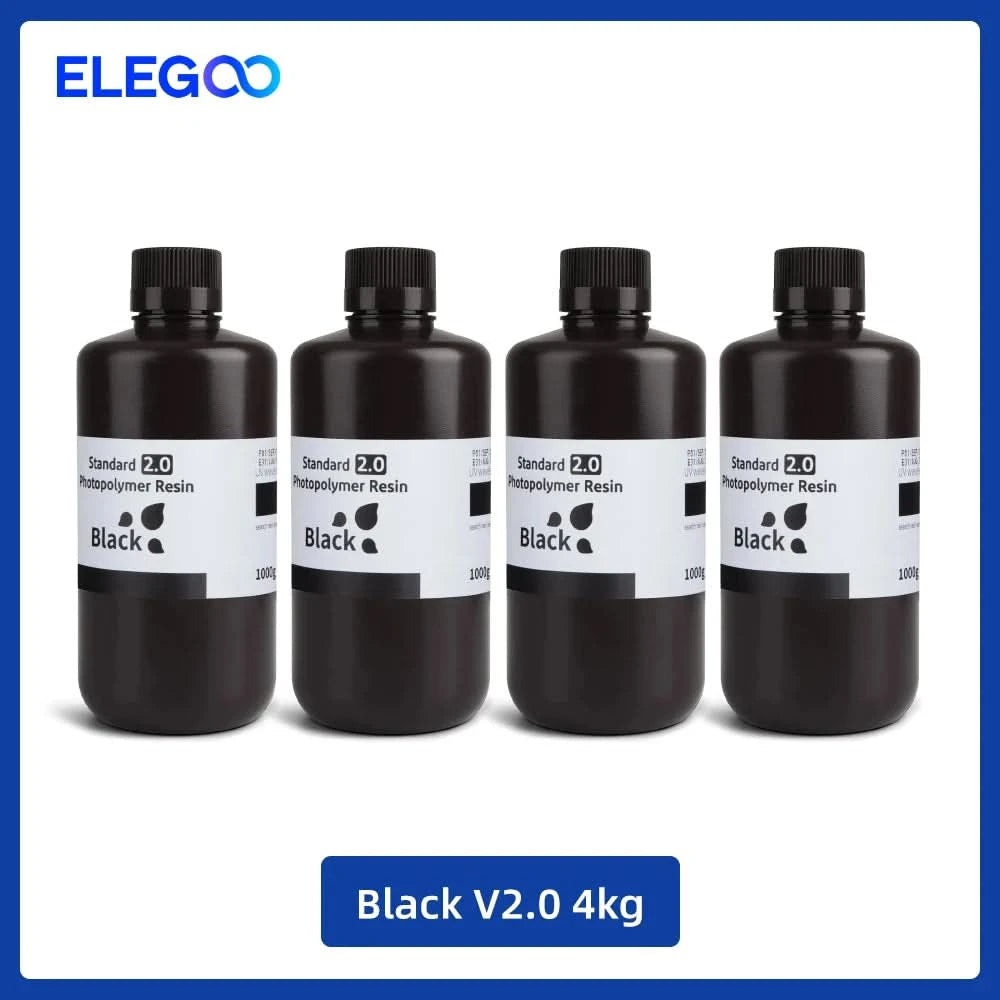 Elegoo 1KG/2KG/4KG UV-Harz 2.0 für 3D-Drucker SATURN 3 ULTRA 3D-Druckmaterial UV-Harz normal 1kg Flüssigkeitsflasche