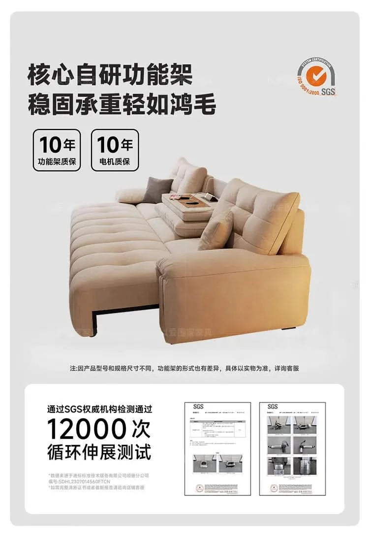 Multifunctional Lounge Electric Sofa Modern Fashion Retractable Sofa Bed Luxury Modern Full Size Frame Furniture Living Room