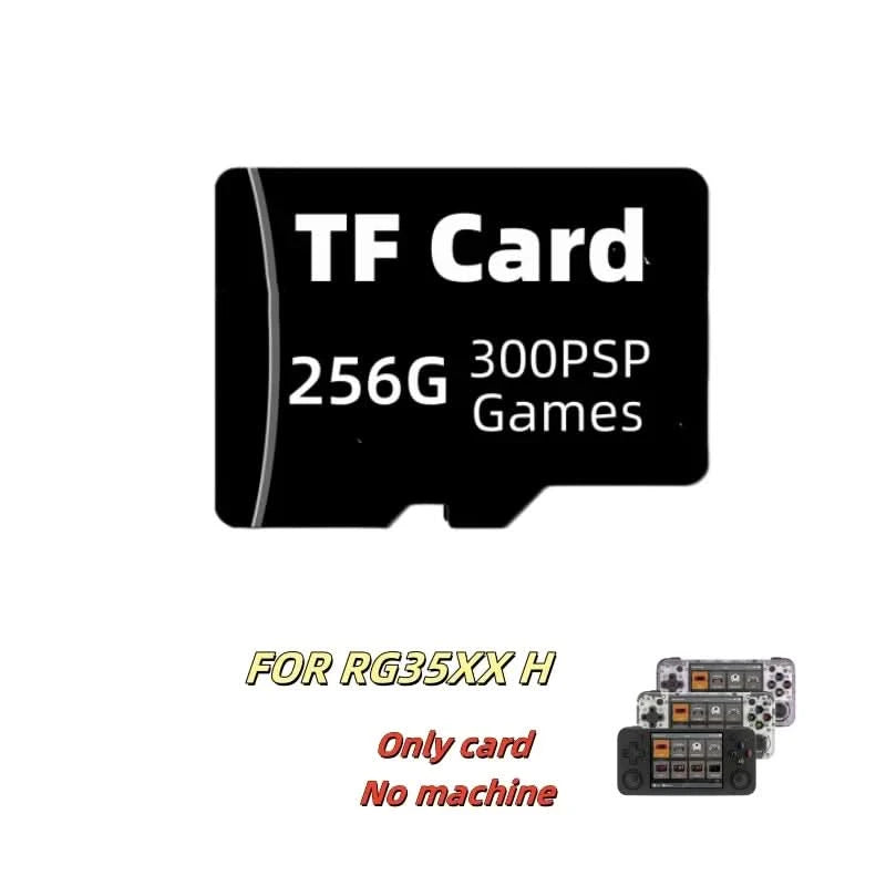 For ANBERNIC RG35XX H TF Card Classic Retro Game Memory Card PS1 PSP GBA GB NEOGEO N64 SEGA Portable Handheld Plug&Play 256G