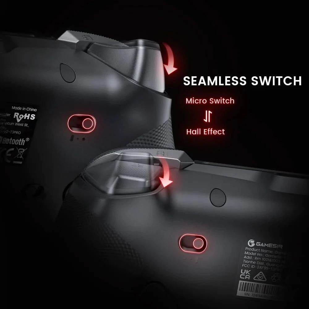 GameSir Tarantula Pro Switch 2 Controller kabelloser Gamecontroller mit 9 belegbaren Tasten, 6-Achsen-Gyroskop, Hall-Effekt-Triggern und NFC