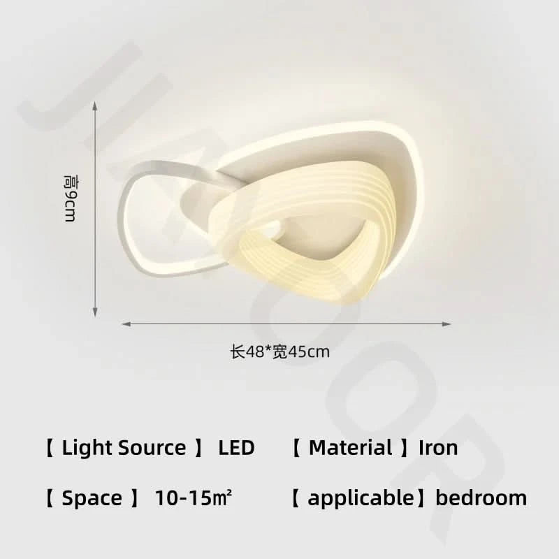 Bedroom light creamy style warm romantic children's room full spectrum eye protection designer's creative flower ceiling light