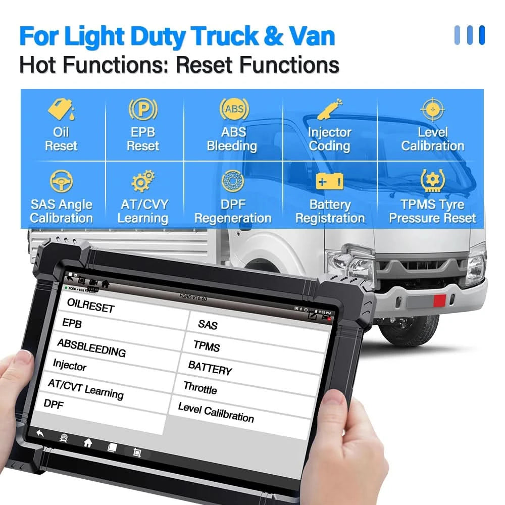 ANCEL X7HD Schwerlast-LKW-Scanner Volles Systemdiagnosetool Bidirektionales Diesel-Scan-Tool mit über 40 Reset- und DPF-ECU-Codierungsfunktionen