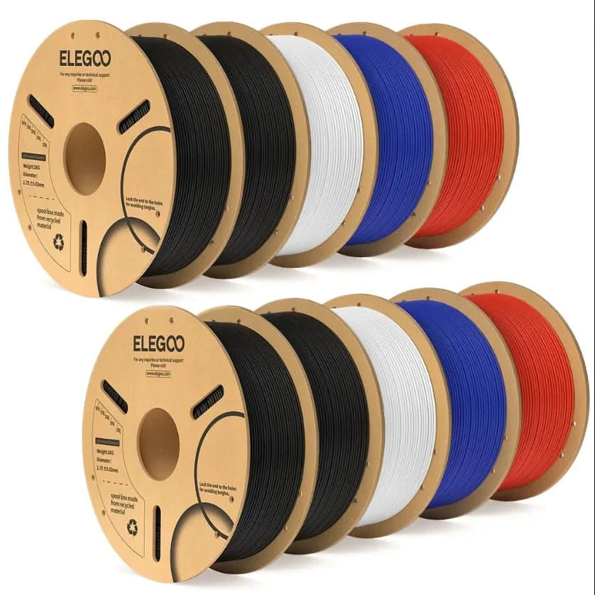 ELEGOO 1.75mm PLA Filament 1kg Plastic 3D PLA for 3D Printer Consumables Material for FDM 3D Printer NEPTUNE 3 PRO