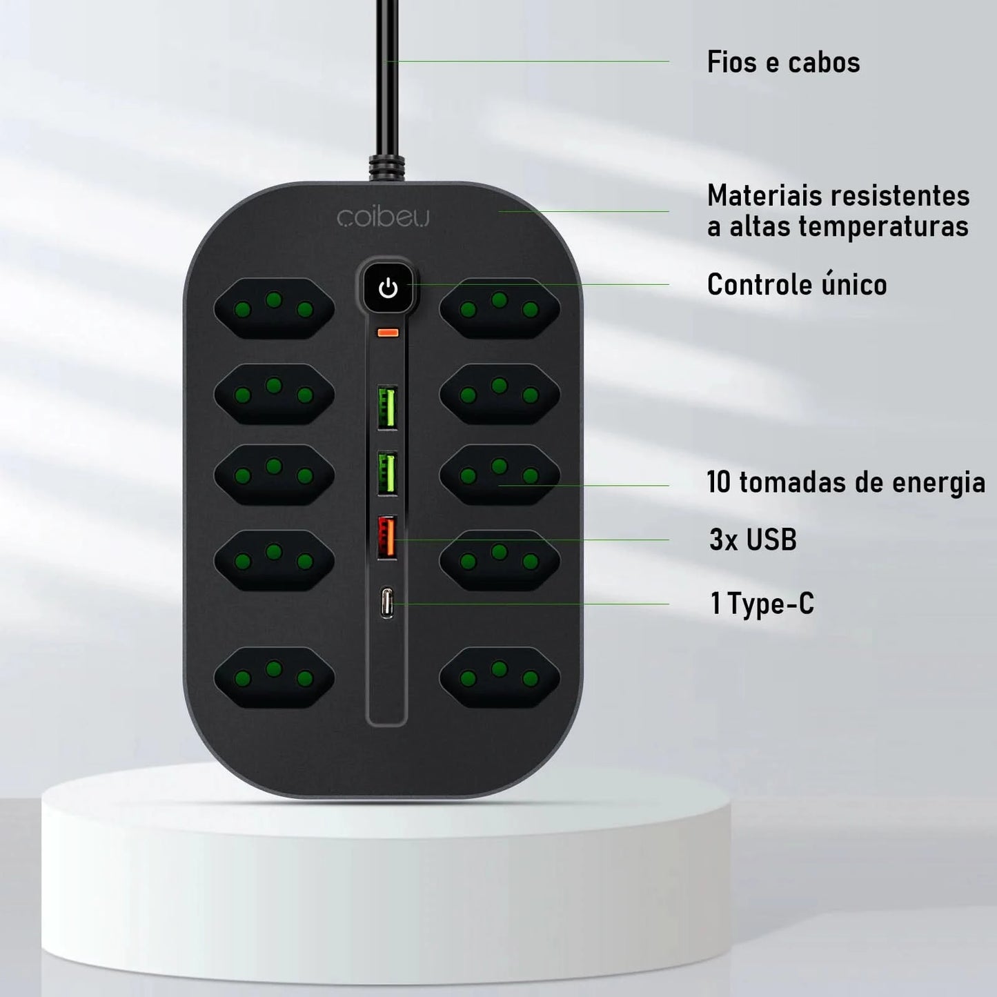 Extension socket, electrical extension, USB socket, power outlet line filter, socket extension, 10A,110-220V