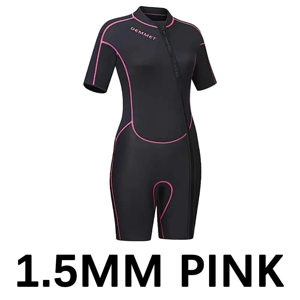 Taucher-Neoprenanzug 1,5-3 mm, einteilig, Neopren, Herren und Damen, Ganzkörper-Neoprenanzug, Sonnenschutz, warm, Badeanzug, Schwimmen, Surfen, Schnorcheln