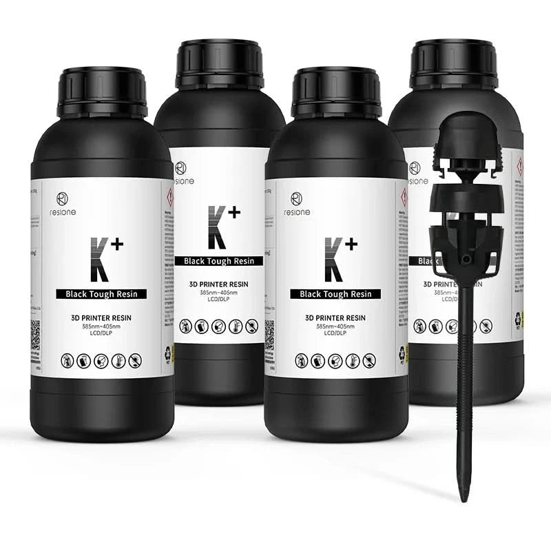 Resione K+ Tough ABS-ähnliches 3D-Harz Kratzfest Hohe Präzision UV 405nm für LCD SLA DLP Elegoo Anycubic 3D-Drucker