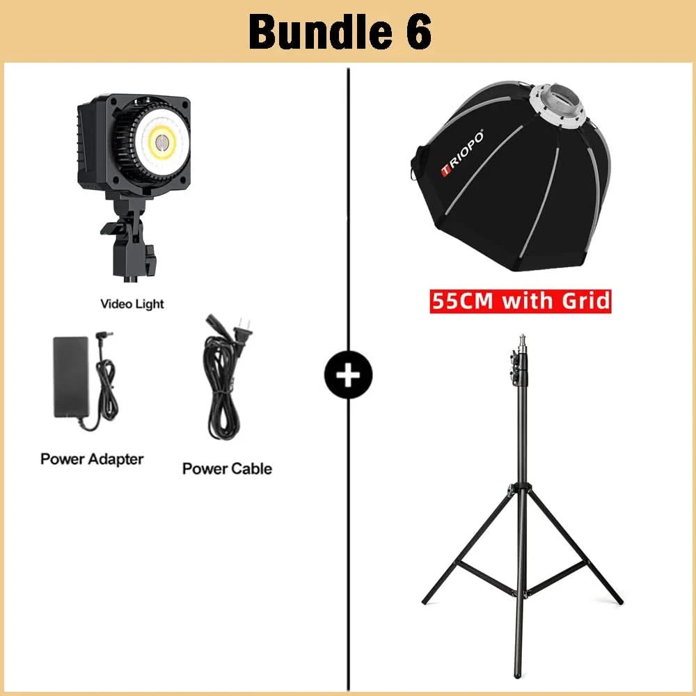 【DO BRASIL】Sokani X60 Mini 60W RGB Bi-Color LED Video Light Wireless Bowens Mount for Youtube TikTok Photography Shooting