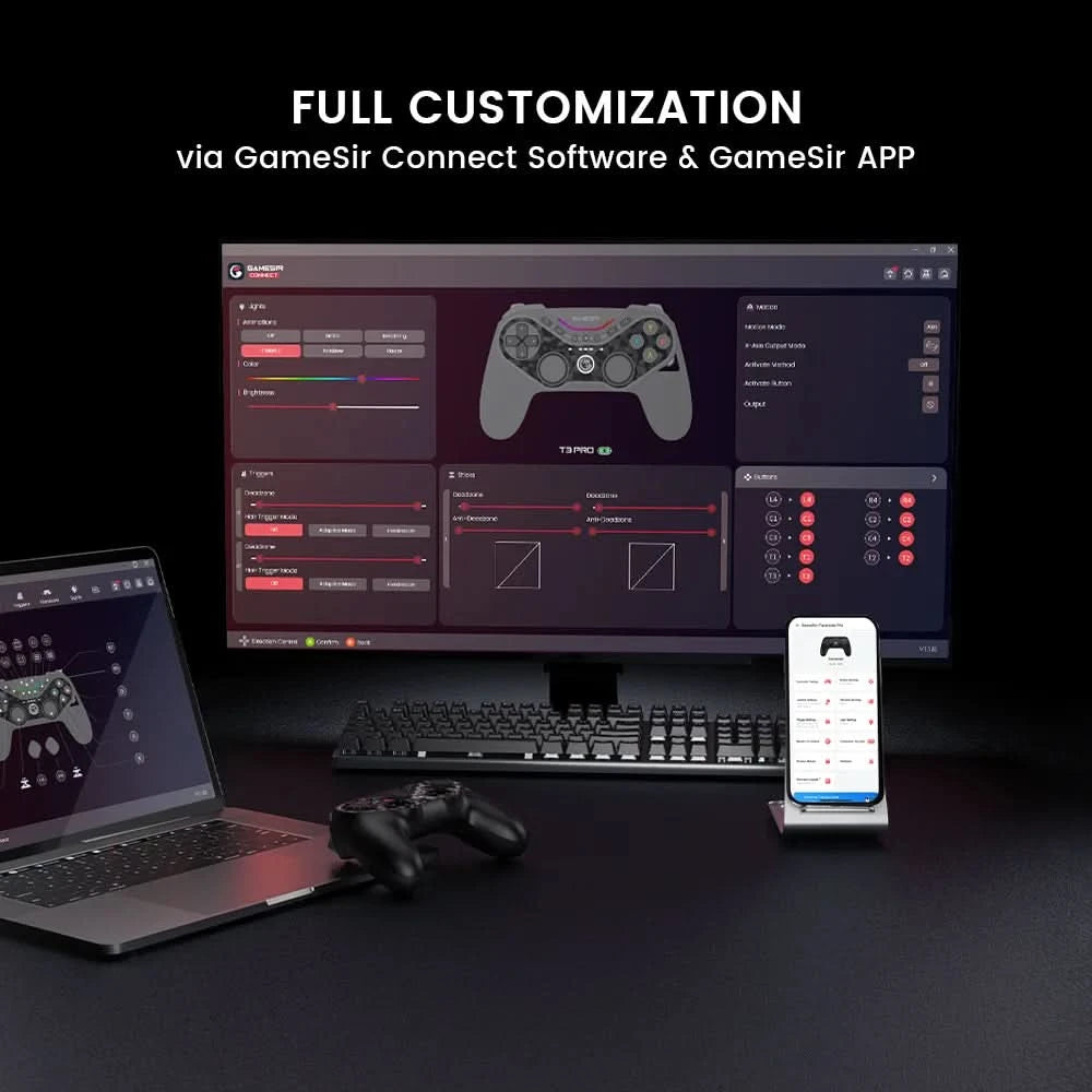 GameSir Tarantula Pro Switch 2 Controller kabelloser Gamecontroller mit 9 belegbaren Tasten, 6-Achsen-Gyroskop, Hall-Effekt-Triggern und NFC