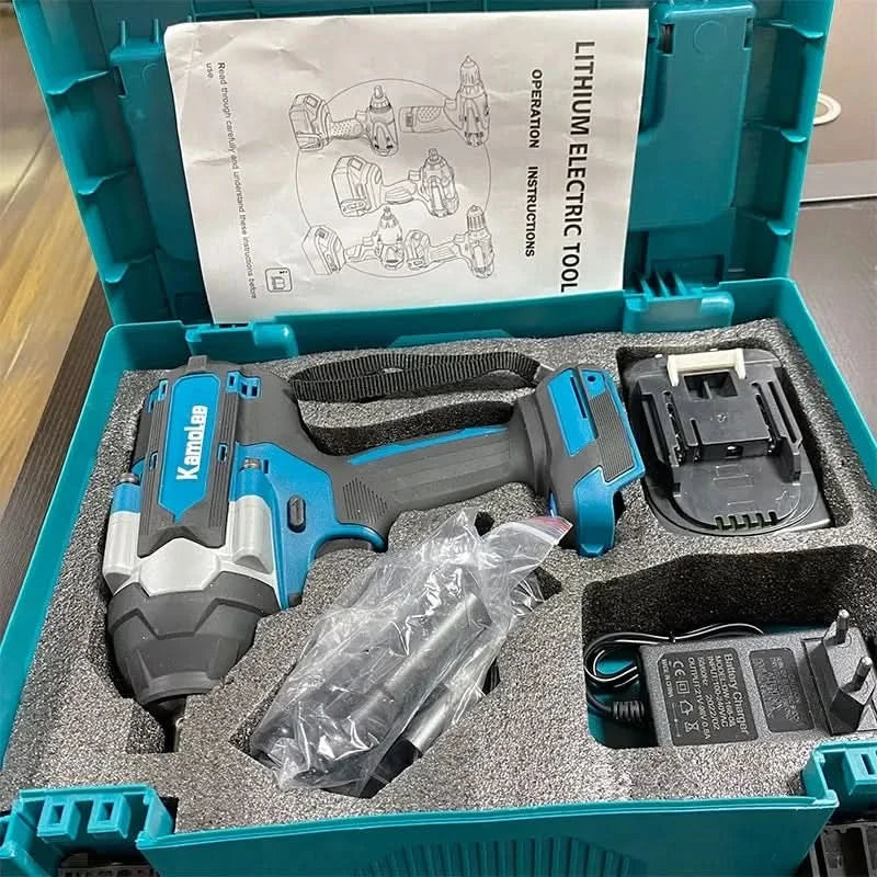 【1800N.m】Kamolee DTW700 Electric Impact Wrench 1800 N.m High Torque 1/2 Inch Automobile maintenance