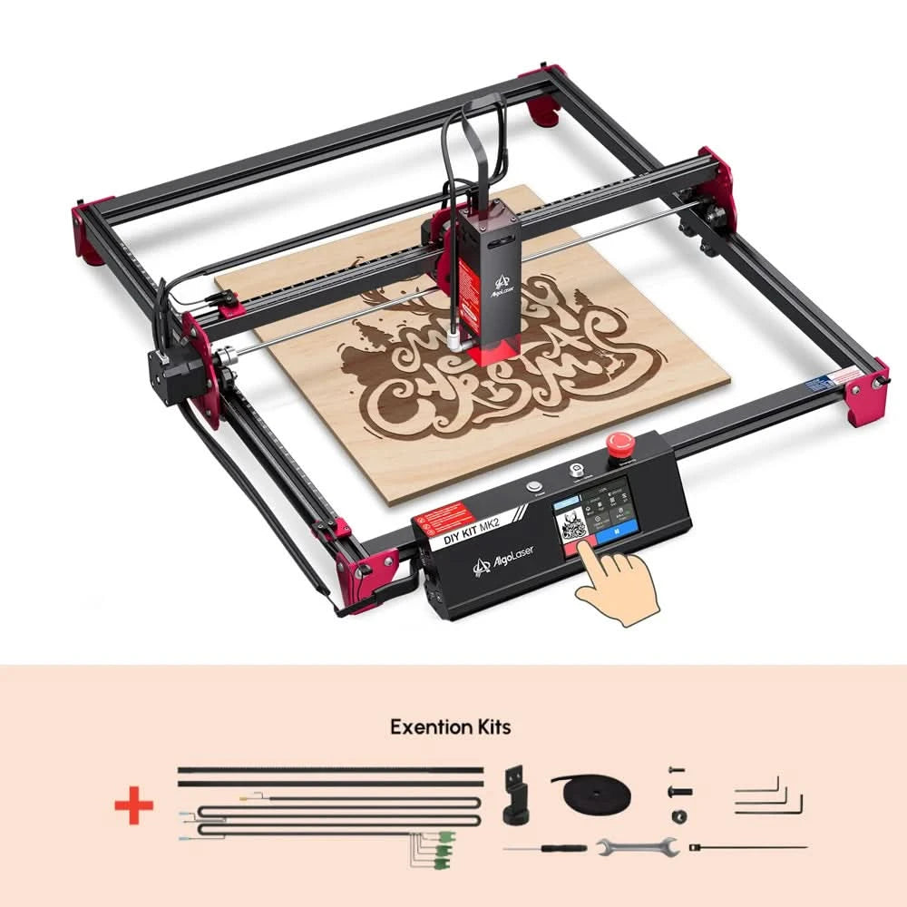 AlgoLaser DIY KIT MK2 10W for New Beginner Wood Engraving Mini Machine for DIY Crafting Glass Leather Engraving Area 400X435MM