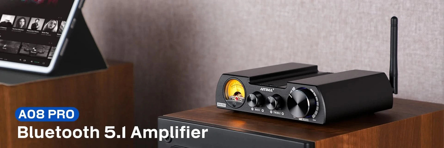 AIYIMA Audio A07 MAX Stereo-Verstärker 300W X2 TPA3255 Leistungsverstärker 2-Kanal brückbar Mono 600W Verstärker für Passivlautsprecher