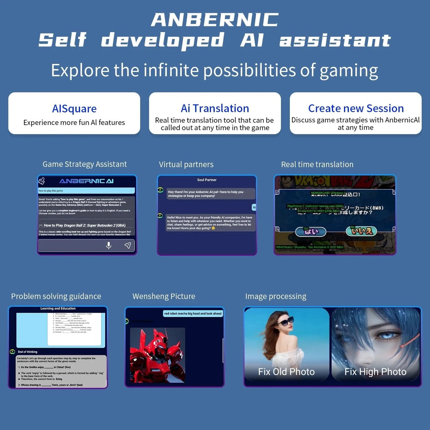ANBERNIC RG556 Handheld-Spielekonsole 5,48 Zoll AMOLED-Bildschirm 1080*1920 Android 13 RAM8G+128G PS2-Spiel 5G WIFI 512G 80000Spiele