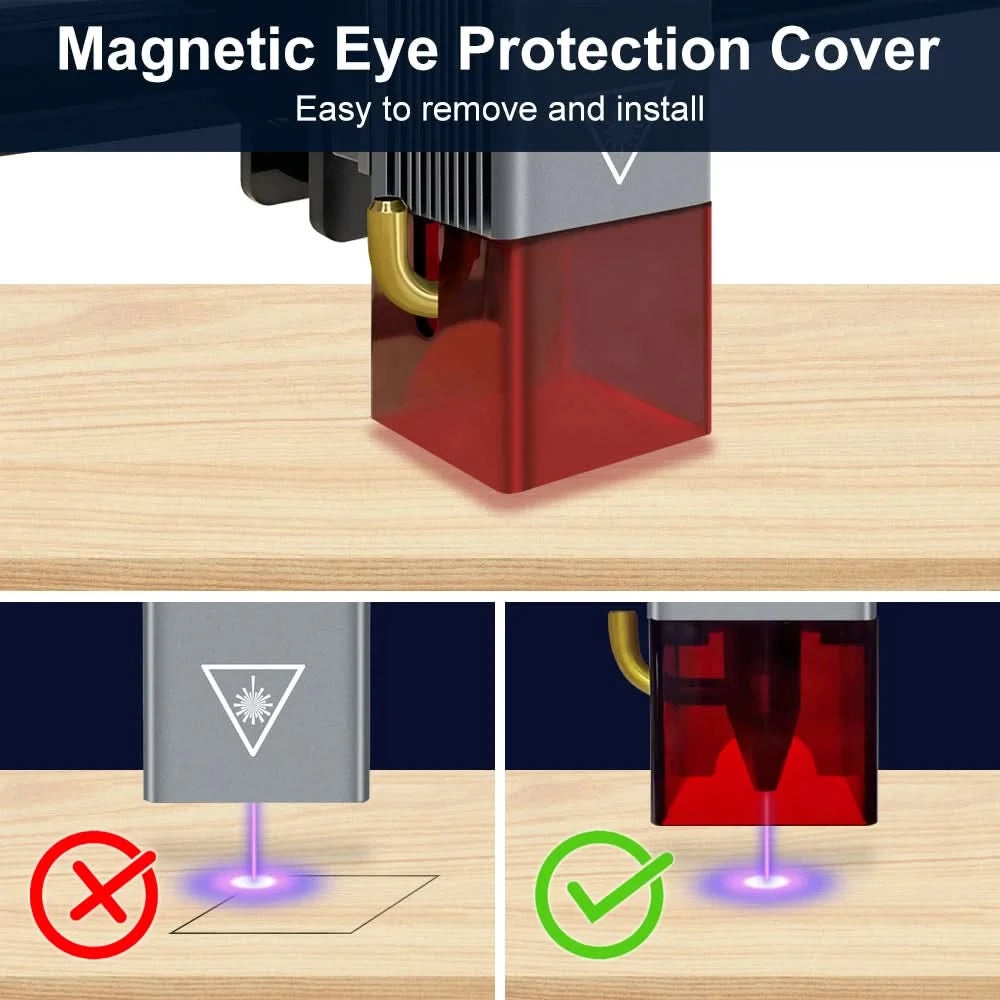 LASER TREE Laser Module 4W 5W 10W Optical Power with Air Assist Laser Head 450nm TTL Blue Light Engraver Cutting Wood DIY Tools