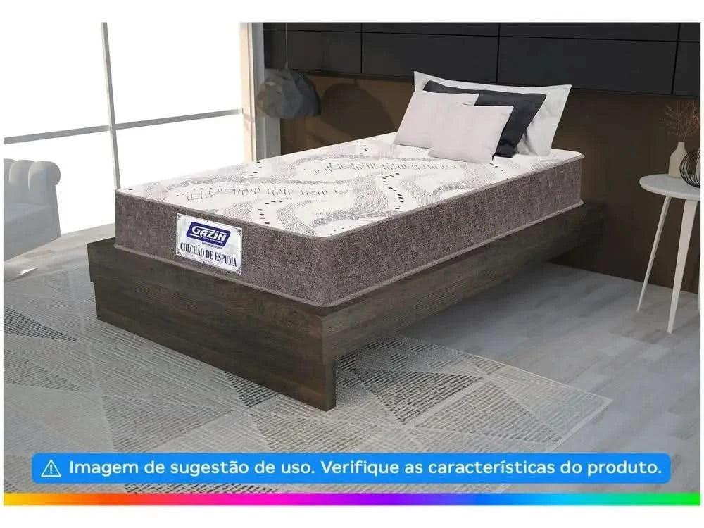 Single Mattress Gazin Foam D20 12x88x188cm