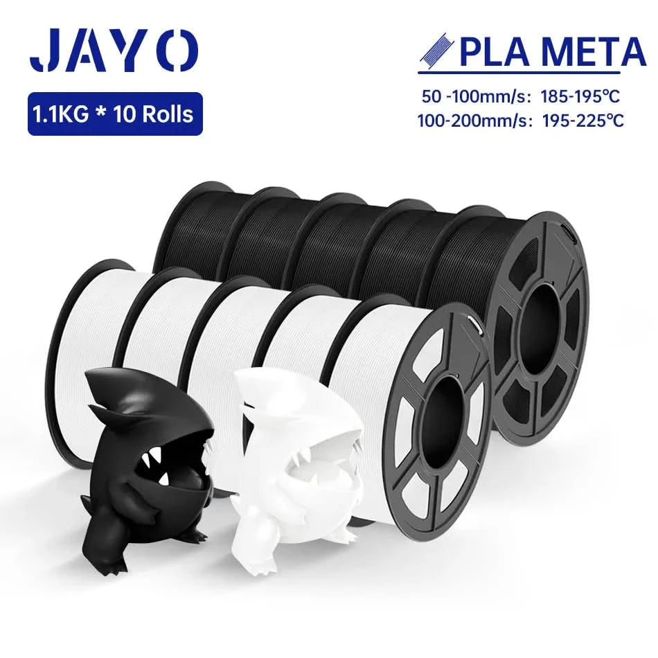 JAYO PLA / ABS / PETG / Silk / ASA / TPU / PLA+ Filament 10 Rollen 3D-Drucker-Filament 1.75MM 0.65/1/1.1KG sauber gewickeltes 3D-Filament