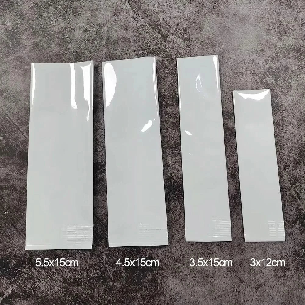 Aluminiumfolien-Mylar-Beutel, kleine Heißsiegelung, Einzelverpackung für Kaffeepulverproben, Vakuumbeutel, 200 Stück