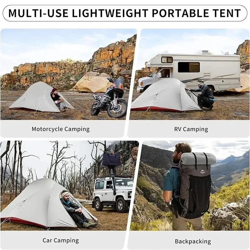 Naturehike Brazil Cloud Up 1-2-3P Camping Rucksack Outdoor Ultraleicht Wasserdichtes Zelt Camping Strandzelt