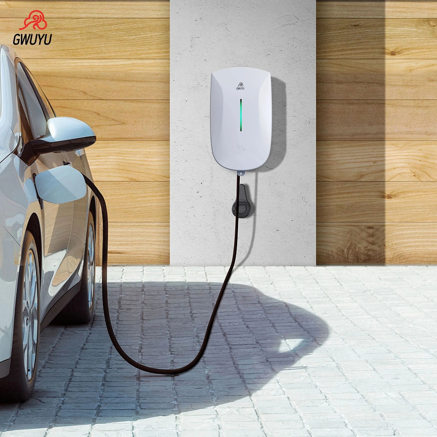Wallbox EV Ladegerät 32A 7KW 16A 11KW 22KW 3-Phasen Elektrofahrzeug-Ladestation Typ2 IEC62196-2 Steckdose 5m Kabel Plug and Play