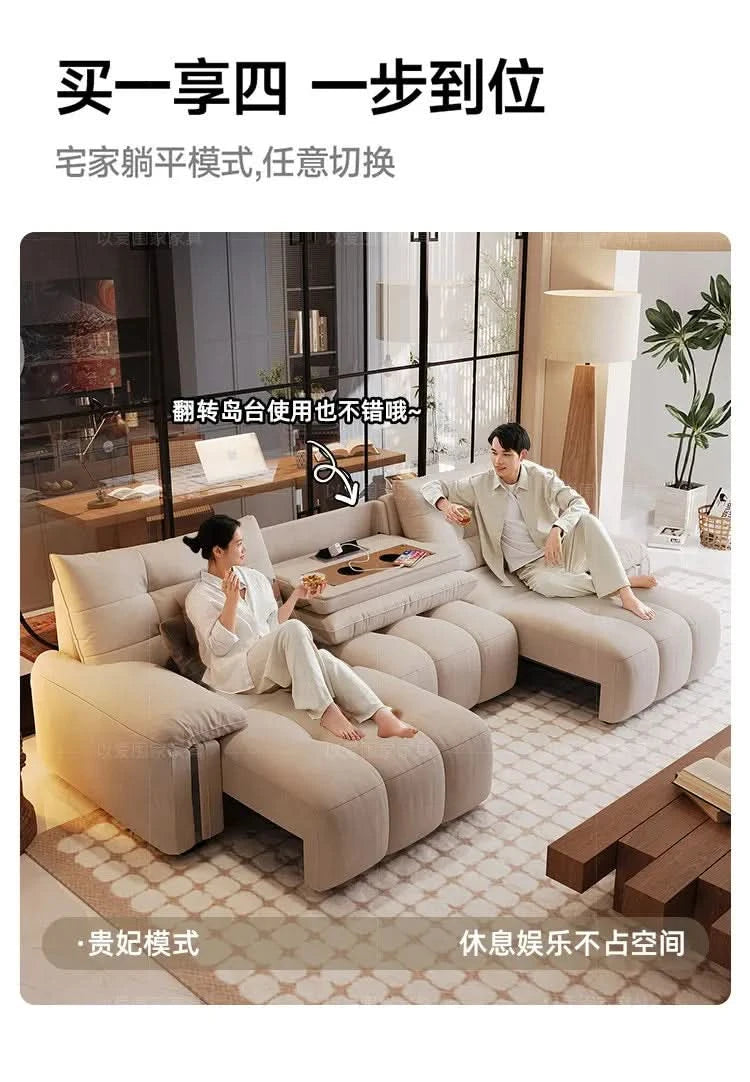 Multifunctional Lounge Electric Sofa Modern Fashion Retractable Sofa Bed Luxury Modern Full Size Frame Furniture Living Room