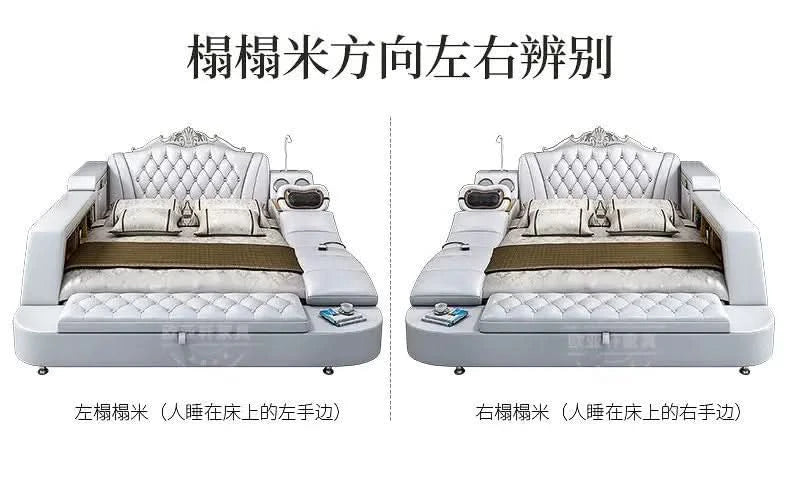 Frame Full Size Storage Bed Queen Size Luxury 180x200cm King Bed Minimalist Upholstered Nordic 150x200cm Home Bedroom Furniture