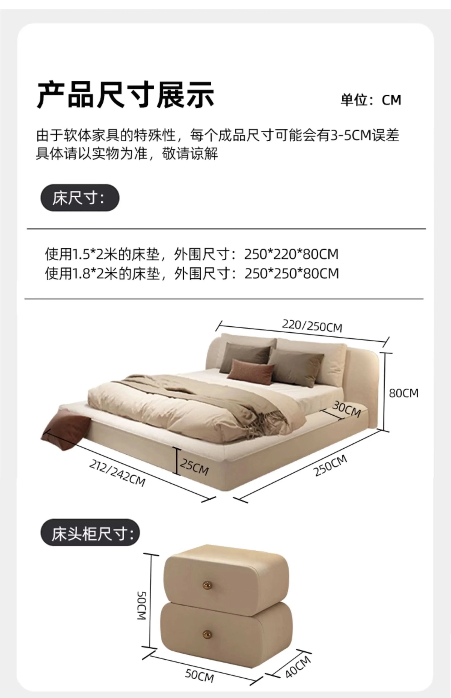 Queen Size Marriage Bed Modern Minimalist Multifunctional Bedroom Bed Storage Space Camas De Casal De Luxo Home Furniture