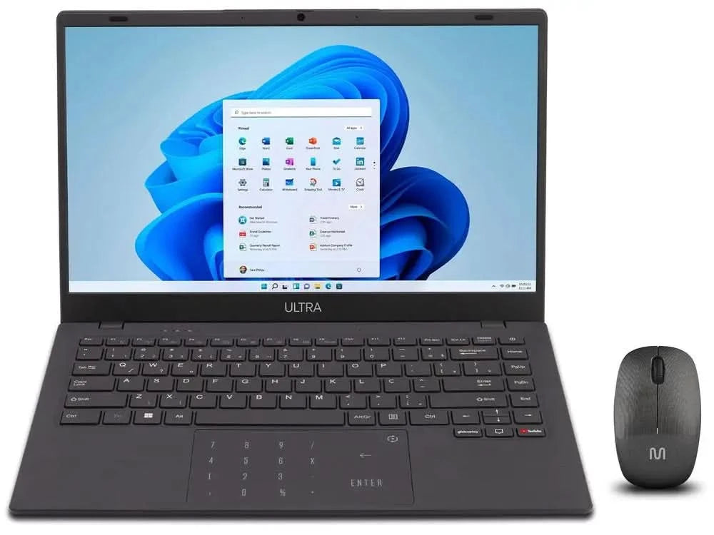 Multi Ultra UB251 Notebook 4GB RAM 128GB eMMC 14 "HD Windows 11 UB251 + Wireless Mouse