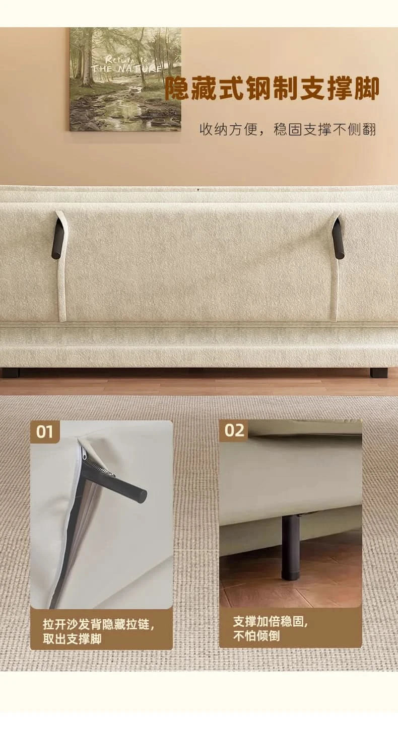 Living Room Loafer Sofas Folding Function Small Outdoor Sofas Modern Design Camas Y Muebles Para El Hogar Home Furniture