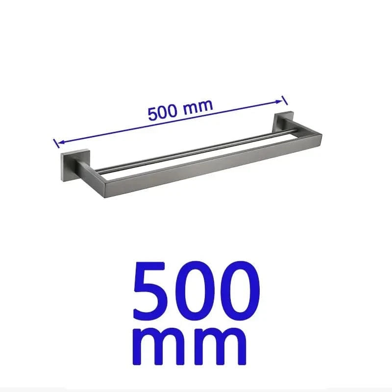 Gunmetal Stainless Steel Bathroom Accessorie Hardware Towel Rack,Toilet Paper Holder, Robe Hook, Towel Bar