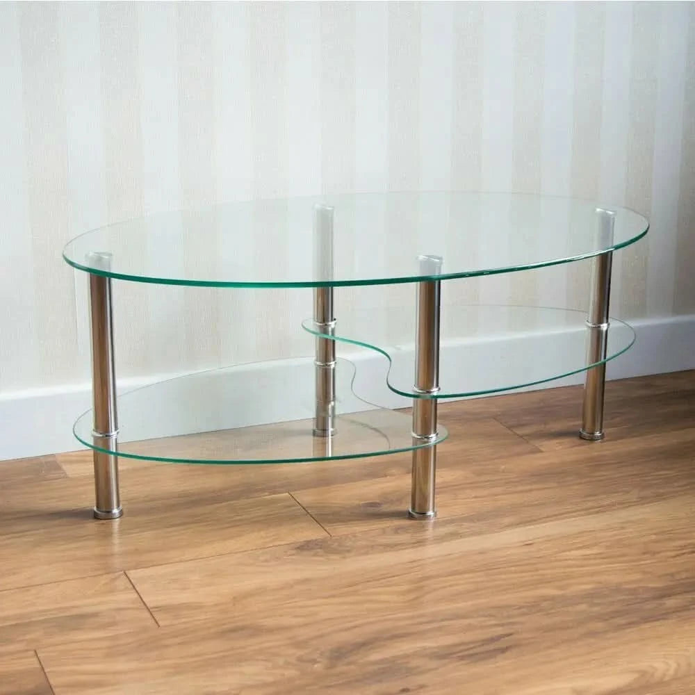 2019 Popular Center Table Modern Design Coffee Centre Table with Glass Top High Quality