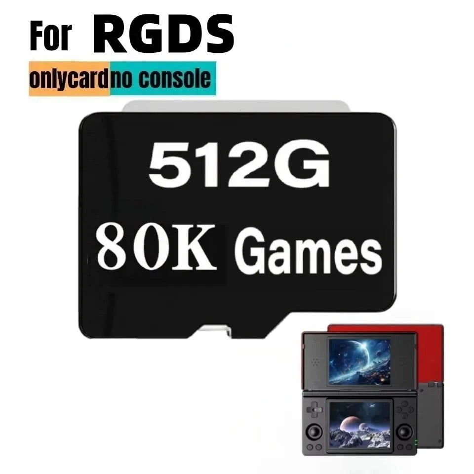 TF Card for Anbernic RG DS Popular Classic Retro Game PSP PS2 3DS Android 14 Portable Handheld 512G Sd Card Gifts